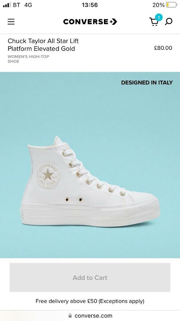 converse platform size 5.5